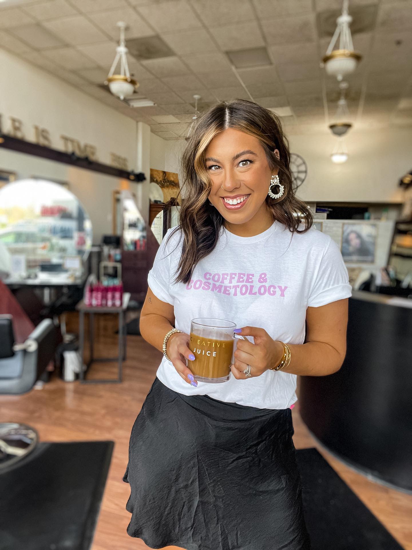 Coffee & Cosmetology Unisex T-Shirt